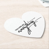 Jij bent mijn alles – het geschenk van Valentijn Kartonnen Onderzetters (Gekanteld)