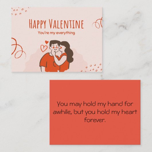 Jij bent mijn alles notitiekaartje (Voorkant / Achterkant)