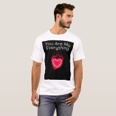 Jij bent mijn alles valentijnsdag koppel T-shirts (Voorkant volledig)