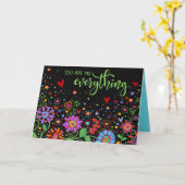 Jij Bent Mijn Alles Valentijnsdag Liefde Bloemen Kaart (Gele Bloem)