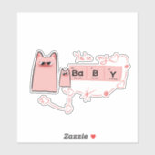 Jij bent mijn Baby Vinyl Sticker (Vel)