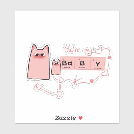 Jij bent mijn Baby Vinyl Sticker (Vel)