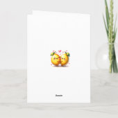 Jij bent mijn belangrijkste knijp Schattigee citro Kaart (Achterkant)