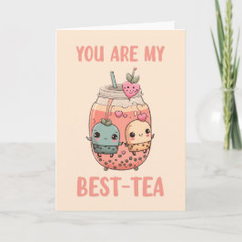 Jij bent mijn beste-thee kawaii boba bubble tea vr kaart