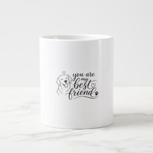 Jij Bent Mijn Beste Vriend Hond Ontwerp Grote Koffiekop