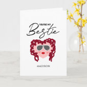 Jij bent mijn beste vriend(in) Grappige vriendenba Kaart (Gele Bloem)