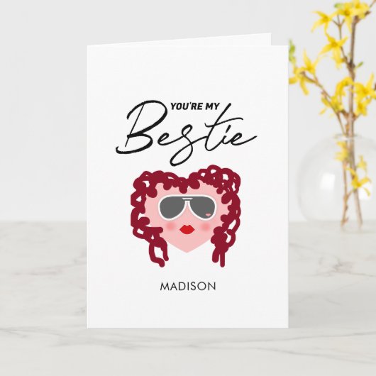 Jij bent mijn beste vriend(in) Grappige vriendenba Kaart (Gele Bloem)