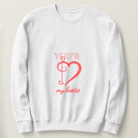 Jij bent mijn beste vriend sweatshirt (Design voorkant)