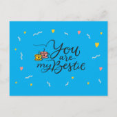 Jij Bent Mijn Beste Vriendin - BFF Ansichtkaart Briefkaart (Voorkant)