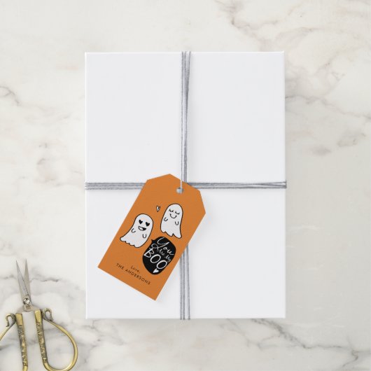 Jij bent mijn boek! | Grappige Halloween Ghost Lov Cadeaulabel (Met Touw)