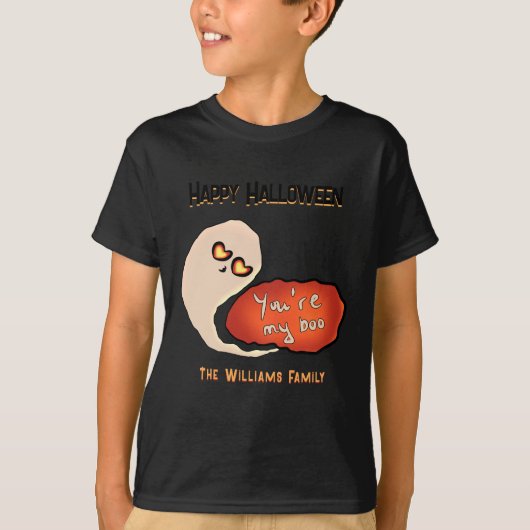 Jij bent mijn boek | Schattigee Halloween familie T-shirt (Voorkant)