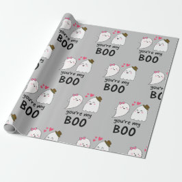 Jij bent mijn Boo Halloween Ghost Kawaii Cute Cadeaupapier