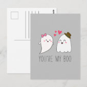 Jij bent mijn Boo Halloween Kawaii Ghost Cute Briefkaart (Voorkant / Achterkant)