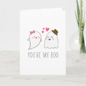 Jij bent mijn Boo Halloween Kawaii Ghost Cute Kaart (Voorkant)