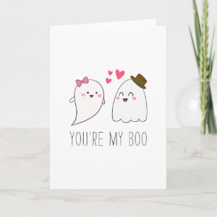 Jij bent mijn Boo Halloween Kawaii Ghost Cute Kaart