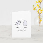 Jij Bent Mijn Boo Kaart - Griezellige Liefdeskaart (Gele Bloem)