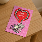 Jij bent mijn Catnip Alternatief Funny Valentijn C Feestdagenkaart