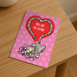 Jij bent mijn Catnip Alternatief Funny Valentijn C Feestdagenkaart