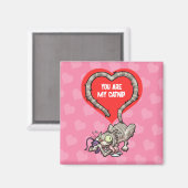 Jij bent mijn Catnip Funny Valentijns's Cat Cartoo Magneet (Voorkant / Achterkant)