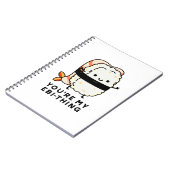 Jij Bent Mijn Ebi-Ding Grappige Sushi Woordspeling Notitieboek (Linkerzijde)