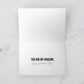 Jij bent mijn eenhoorn feestdagen kaart (Binnen)