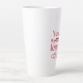 Jij bent mijn eeuwig Valentijnsdag cadeau Latte Mok (Voorkant)