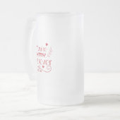 Jij bent mijn eeuwig Valentijnsdag cadeau Matglas Bierpul (Voorkant links)