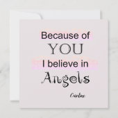 Jij bent mijn engel kaart (Achterkant)