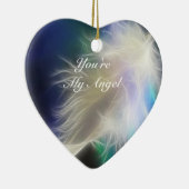 Jij bent mijn engel! keramisch ornament (Rechts)