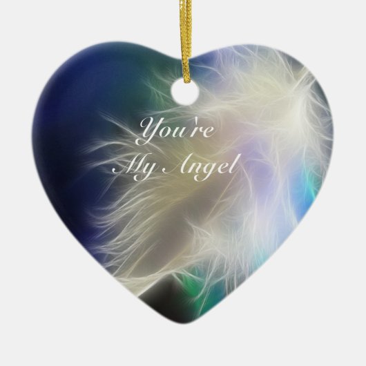Jij bent mijn engel! keramisch ornament (Voorkant)