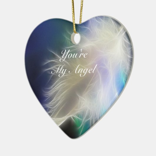 Jij bent mijn engel! keramisch ornament (Links)