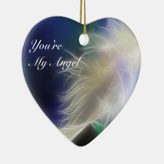 Jij bent mijn engel! keramisch ornament (Rechts)