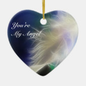 Jij bent mijn engel! keramisch ornament (Voorkant)