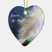 Jij bent mijn engel! keramisch ornament (Links)