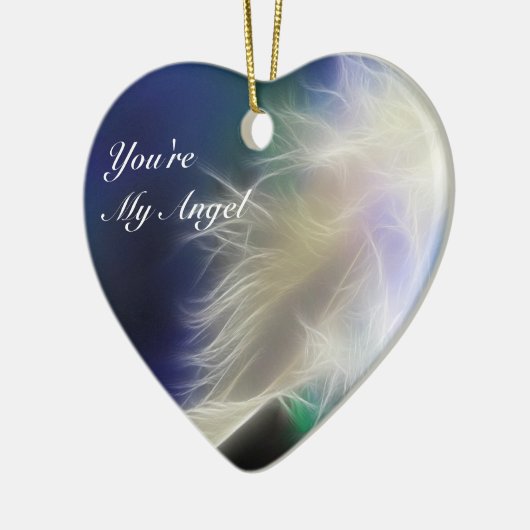 Jij bent mijn engel! keramisch ornament (Links)