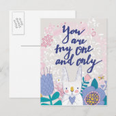 Jij bent mijn enige... briefkaart (Voorkant / Achterkant)