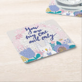 Jij bent mijn enige... kartonnen onderzetters (Schuin)