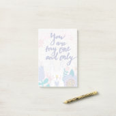 Jij bent mijn enige... post-it® notes (Op bureau)