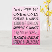 Jij bent mijn enige... | Romantische kaart (Gele Bloem)