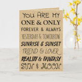 Jij bent mijn enige... | Romantische kaart (Gele Bloem)