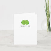 Jij bent mijn erwt bedankkaart (Voorkant)