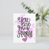 Jij bent mijn favoriet. briefkaart (Staand voorkant)