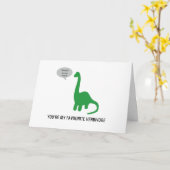 Jij bent mijn favoriete herbivore wenskaart VEGAN Kaart (Gele Bloem)