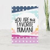 Jij Bent Mijn Favoriete Mens Kaart (Voorkant)