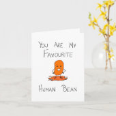 Jij Bent Mijn Favoriete Menselijke Boon Kaart (Gele Bloem)