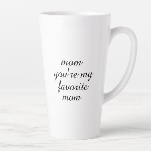 Jij bent mijn favoriete moeder Moederdag cadeau ko Latte Mok (Rechts)