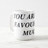 Jij bent mijn favoriete MOK! Koffiemok (Voorkant links)