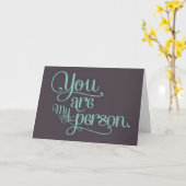 *JIJ* BENT MIJN *FAVORIETE* PERSOON "GELUKKIG JUBI KAART (Gele Bloem)