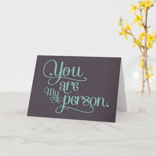 *JIJ* BENT MIJN *FAVORIETE* PERSOON "GELUKKIG JUBI KAART (Gele Bloem)