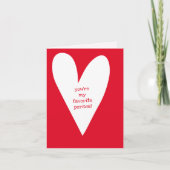 Jij bent mijn favoriete persoon! | Vriendschap met Kaart (Voorkant)